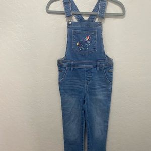 Cat & Jack Unicorn Overalls Medium 7/8